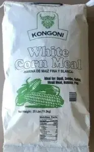 Kongoni White Cornmeal  25lb (bale)